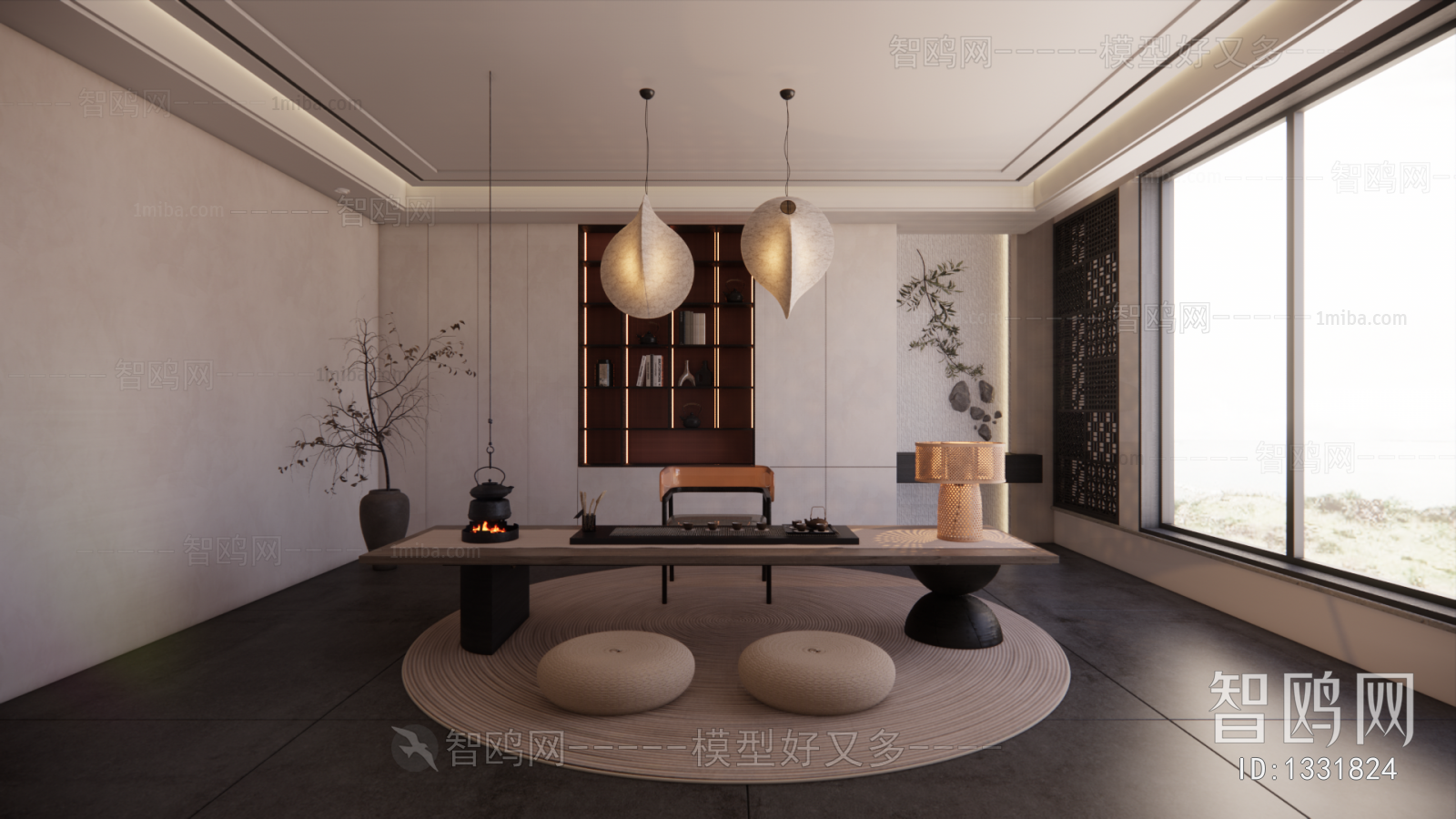 New Chinese Style Wabi-sabi Style Tea House