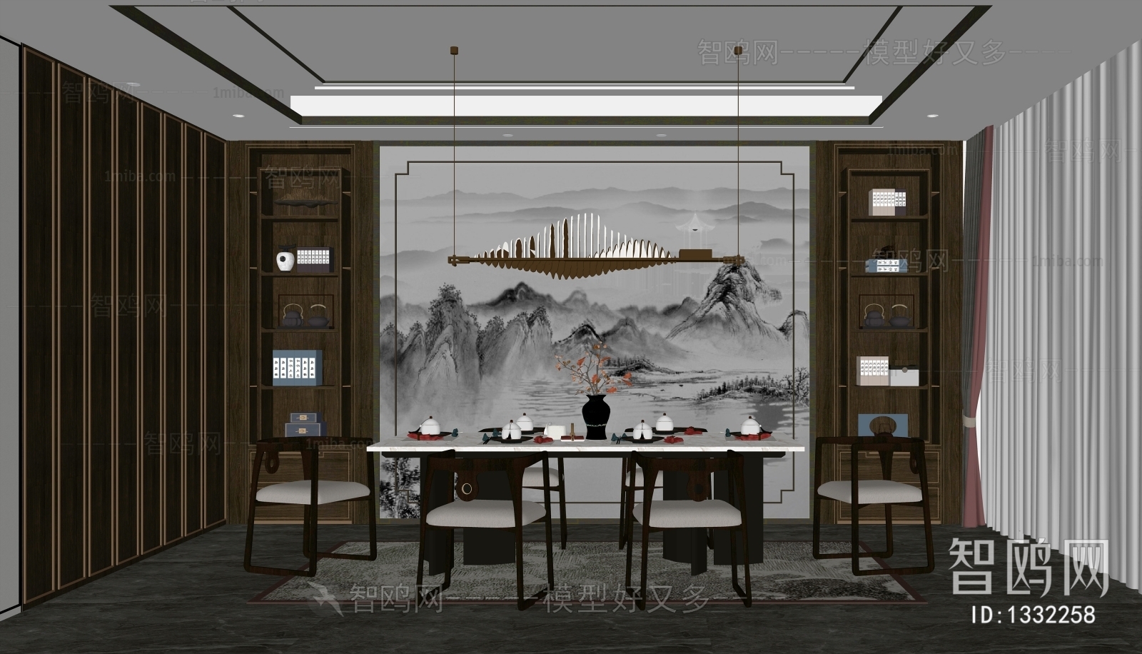 New Chinese Style Dining Room