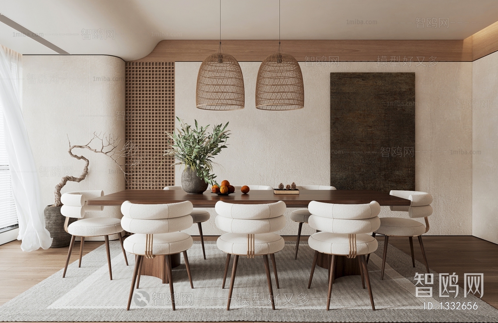 Wabi-sabi Style Dining Room