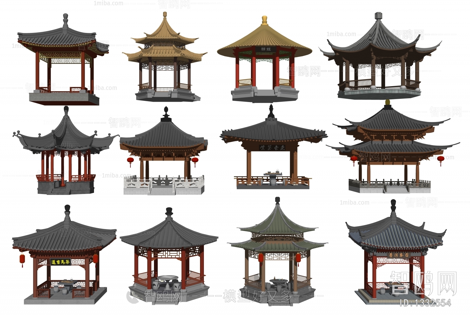 Chinese Style Ancient Architectural Buildings