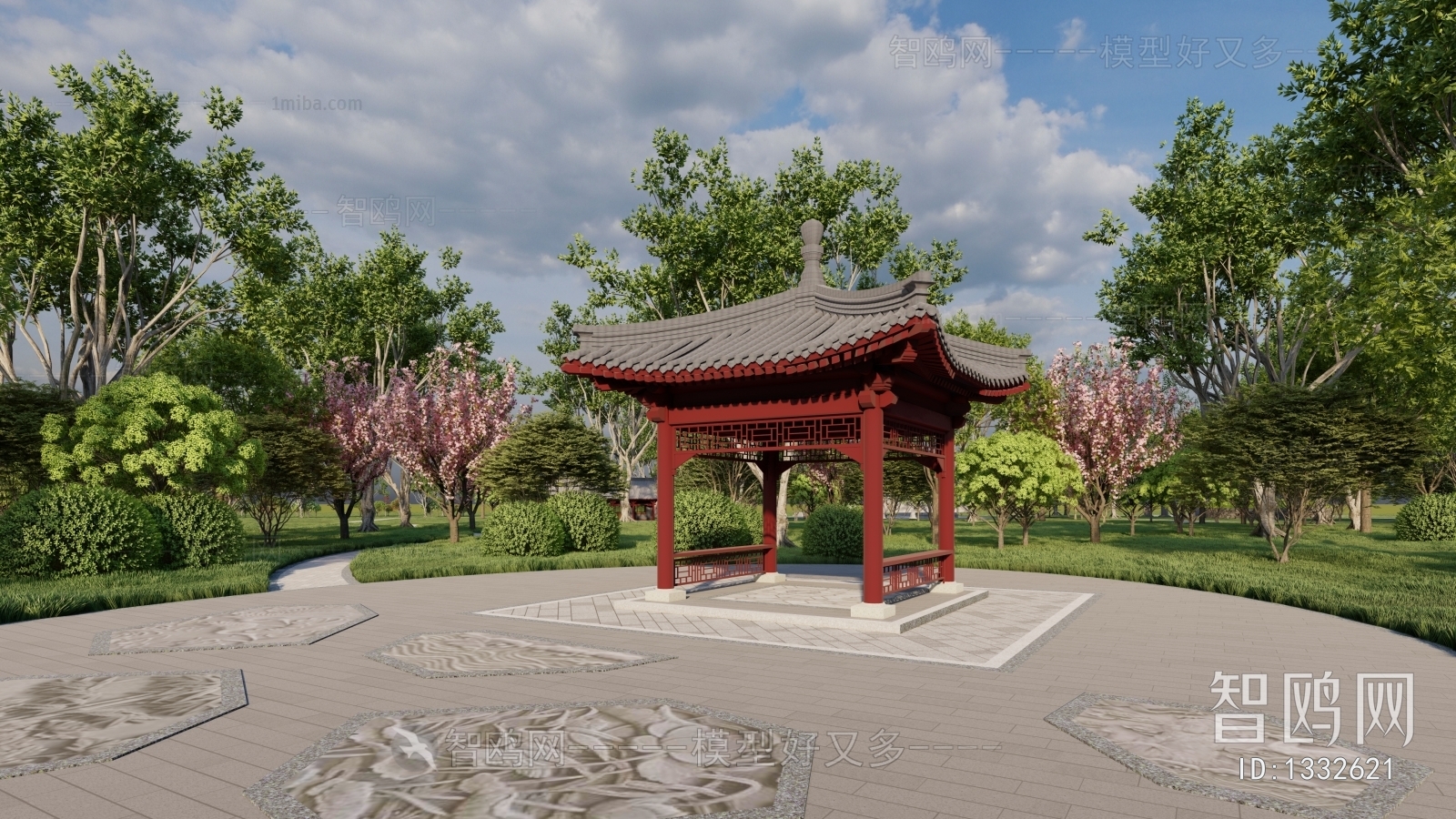 Chinese Style Park Landscape