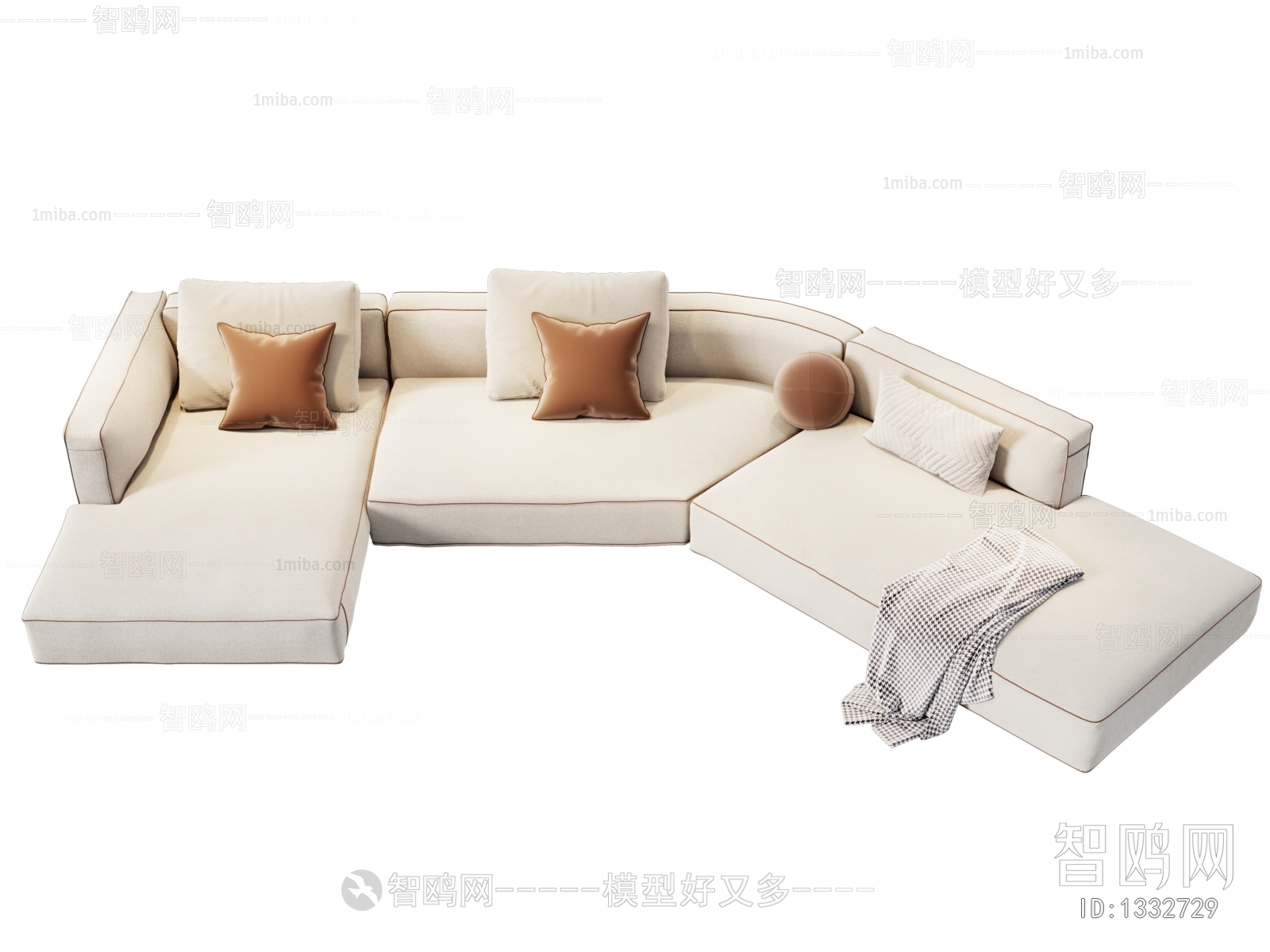 Modern Multi Person Sofa