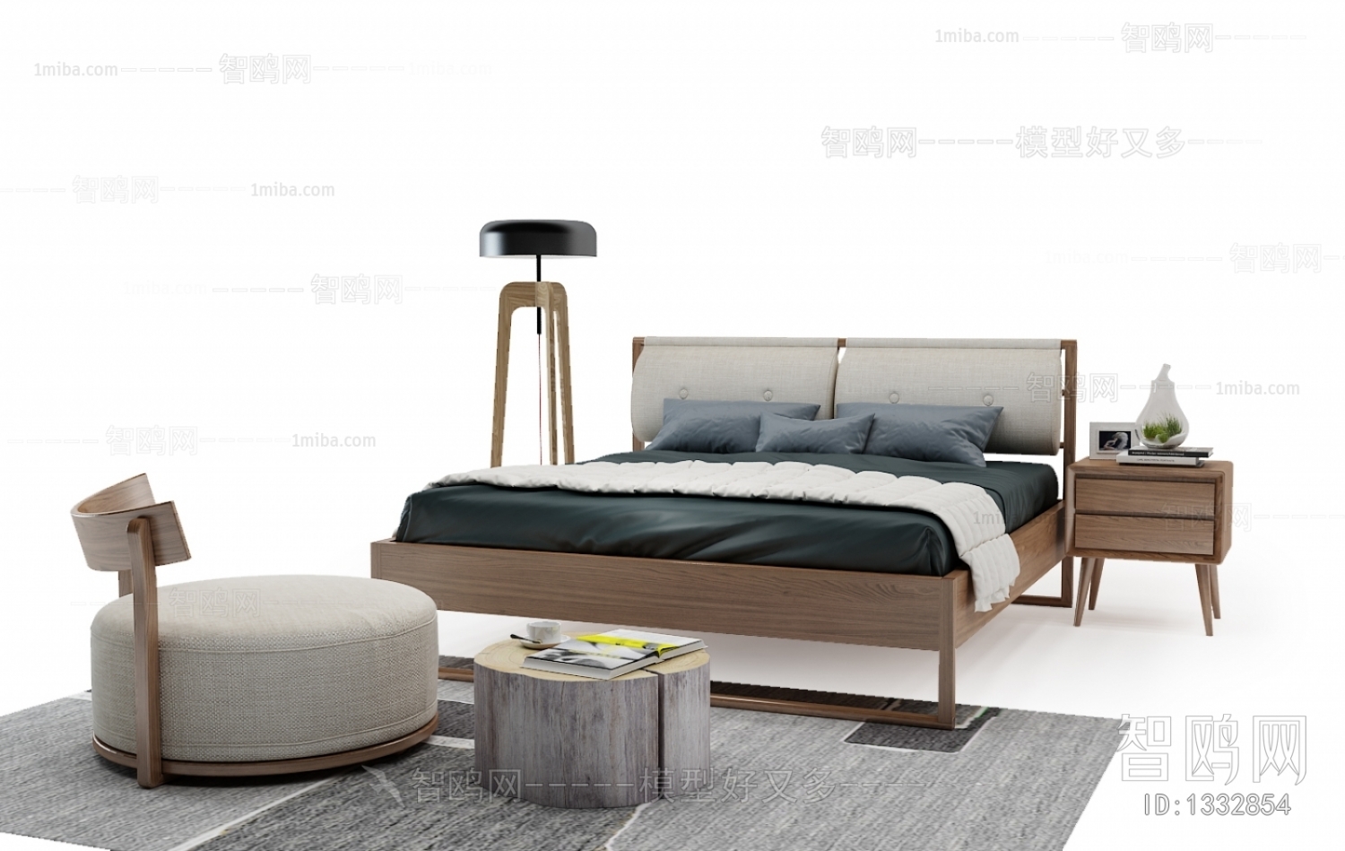 Nordic Style Double Bed