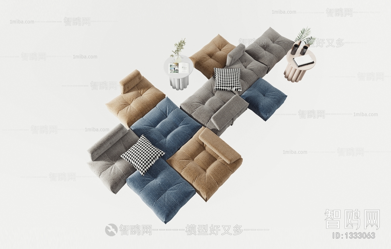 Modern Multi Person Sofa