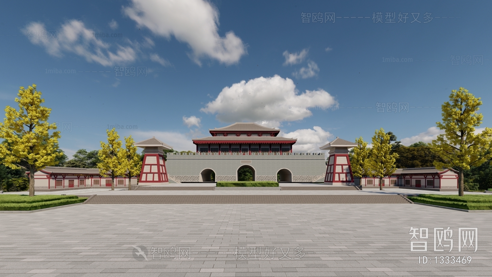 Chinese Style Ancient Architectural Buildings