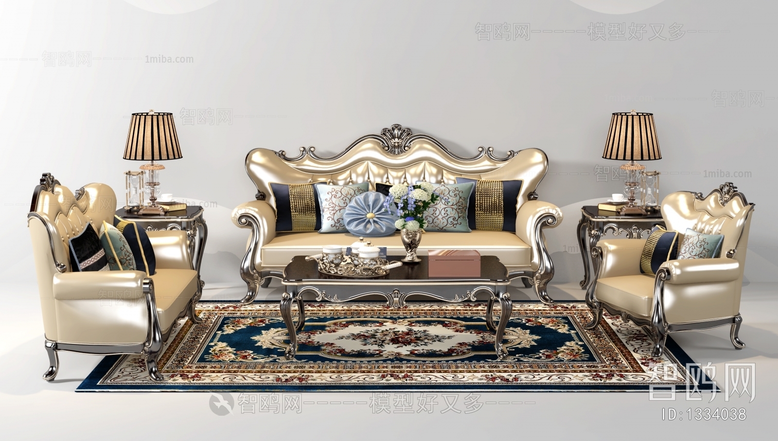 European Style Classical Style Sofa Combination