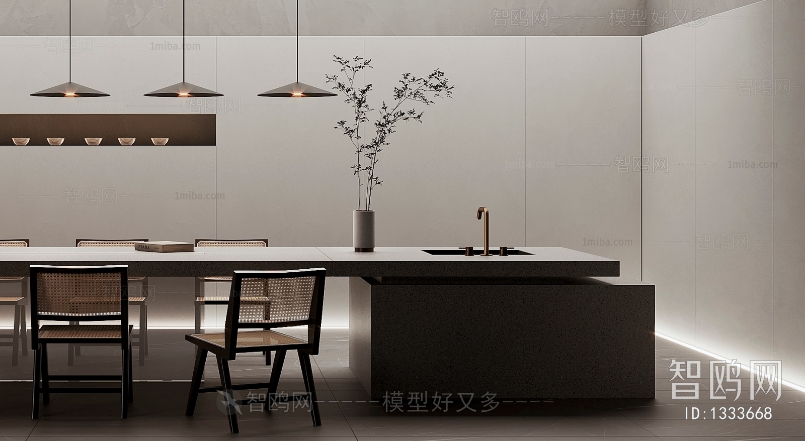 Modern Wabi-sabi Style Dining Room