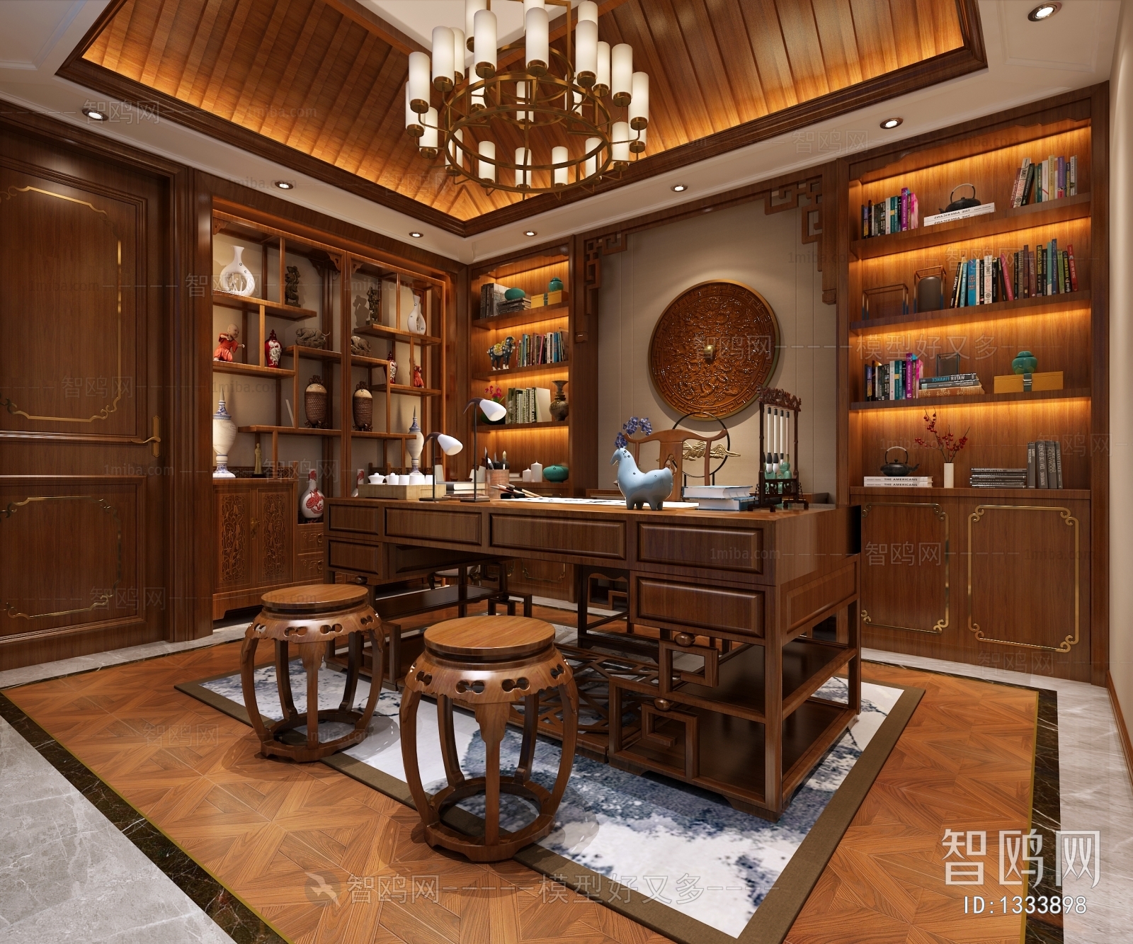 Chinese Style Study Space