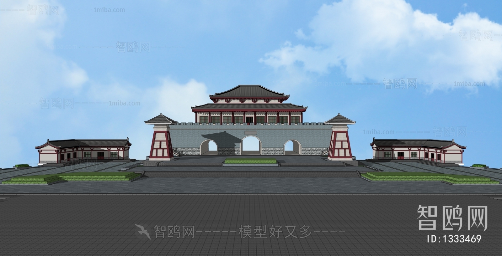 Chinese Style Ancient Architectural Buildings