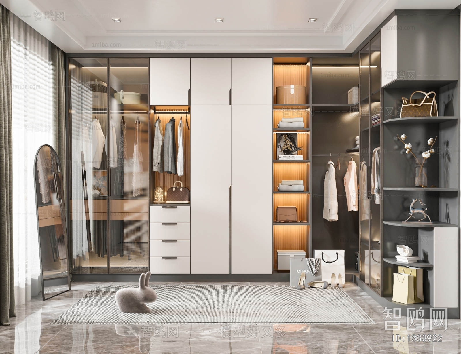 Modern Clothes Storage Area