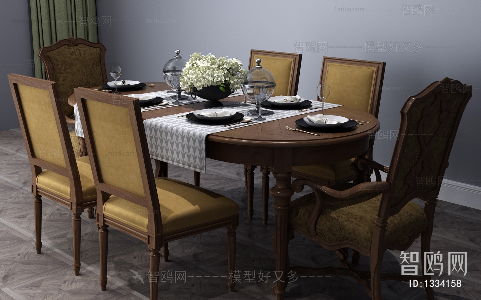 American Style Dining Table And Chairs