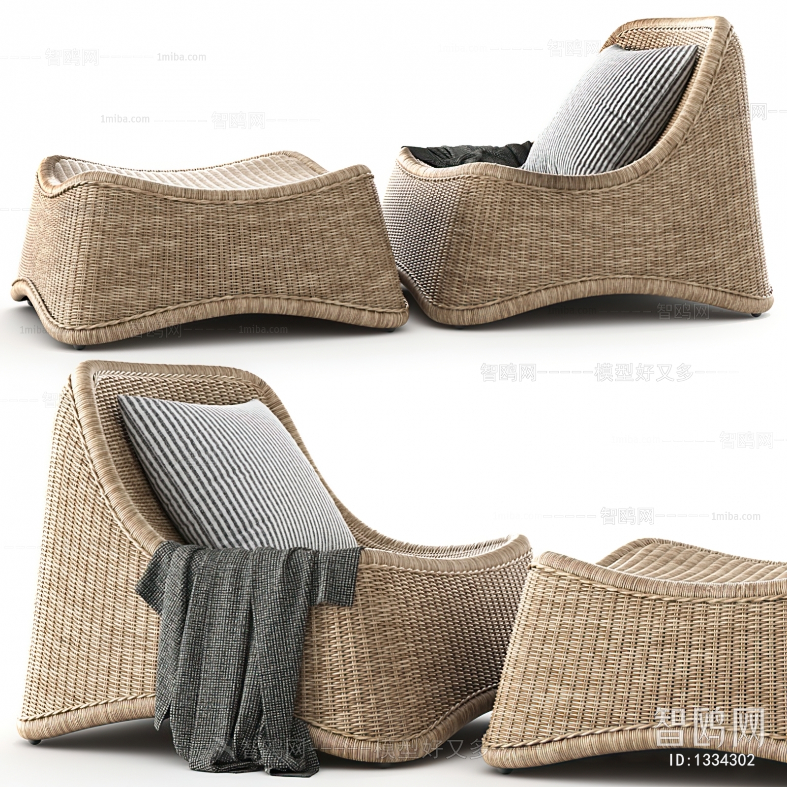 Southeast Asian Style Lounge Chair