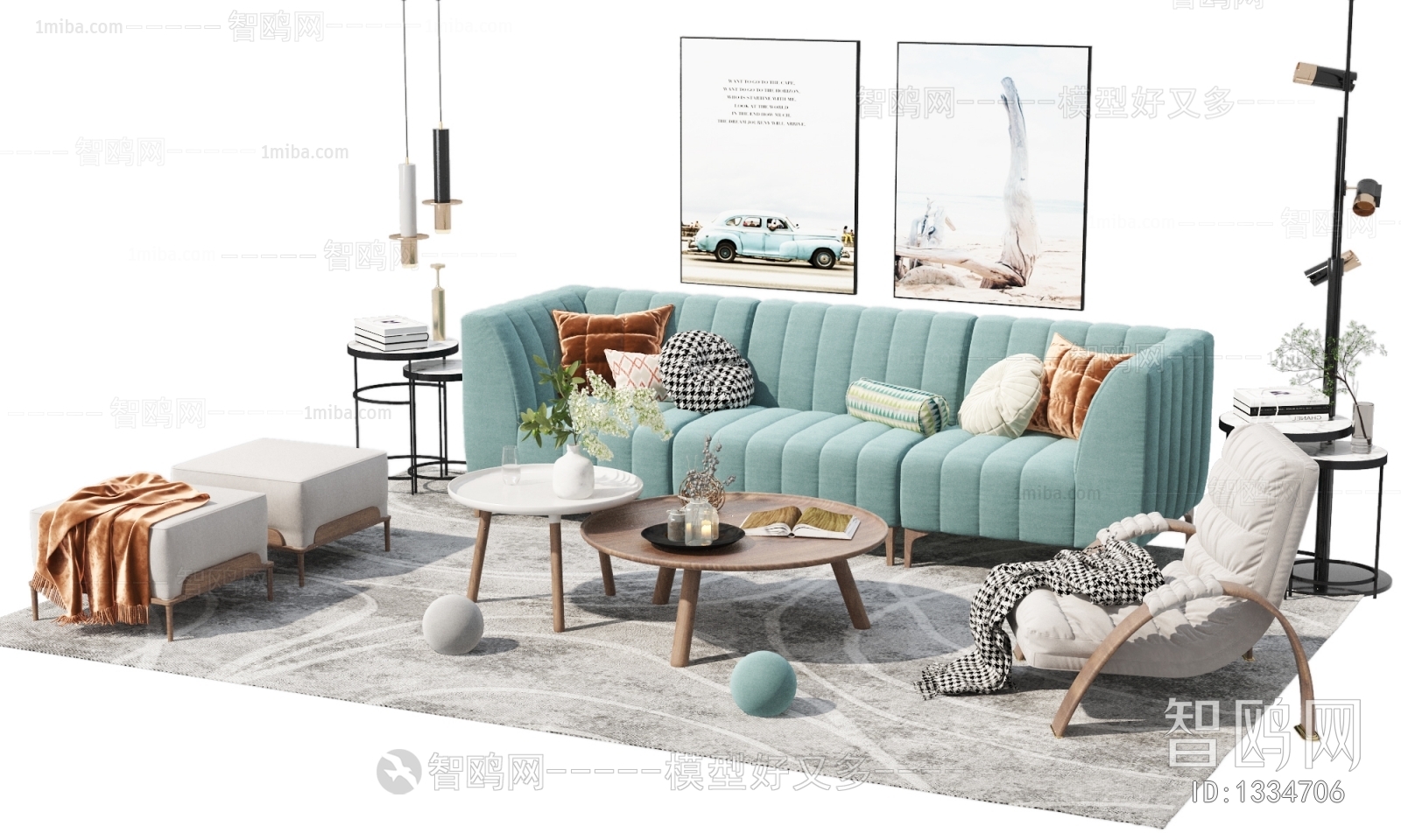 Nordic Style Sofa Combination