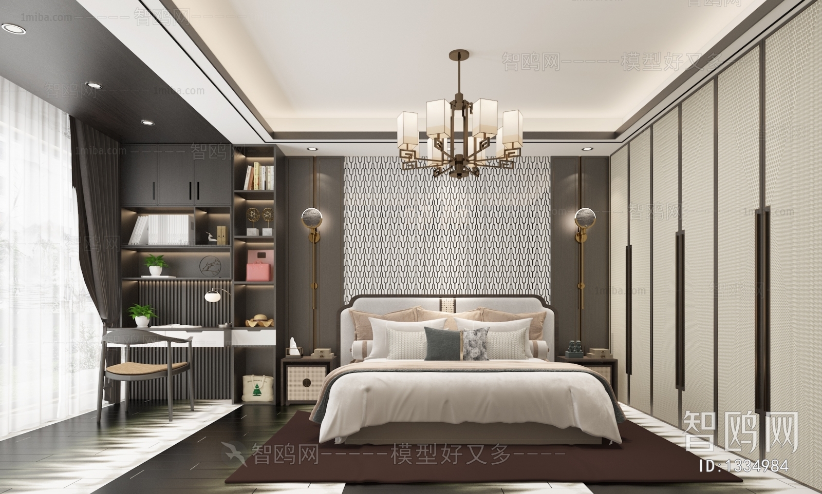 New Chinese Style Bedroom