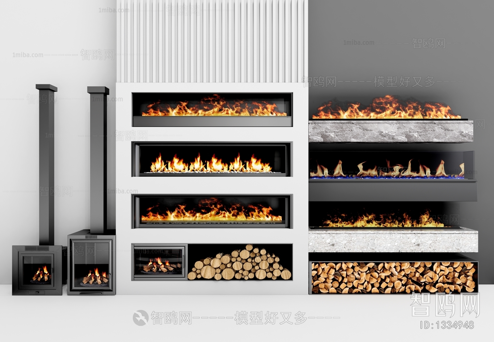 Modern Electronic Fireplace