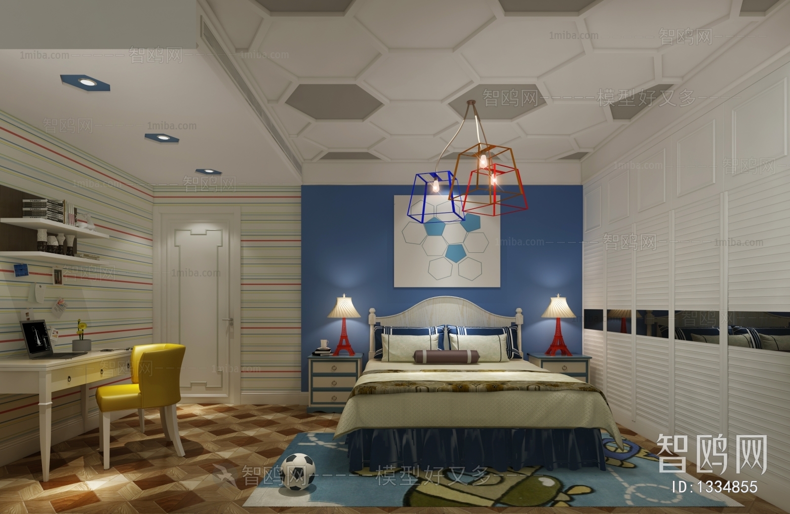 Modern Boy's Room And Son's Room