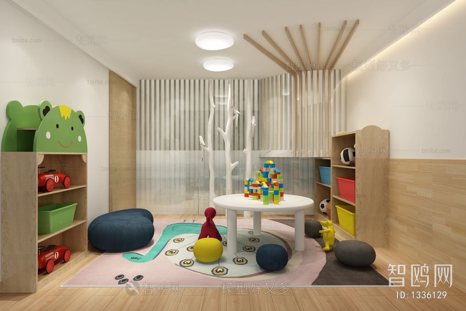 Modern Children's Room Activity Room