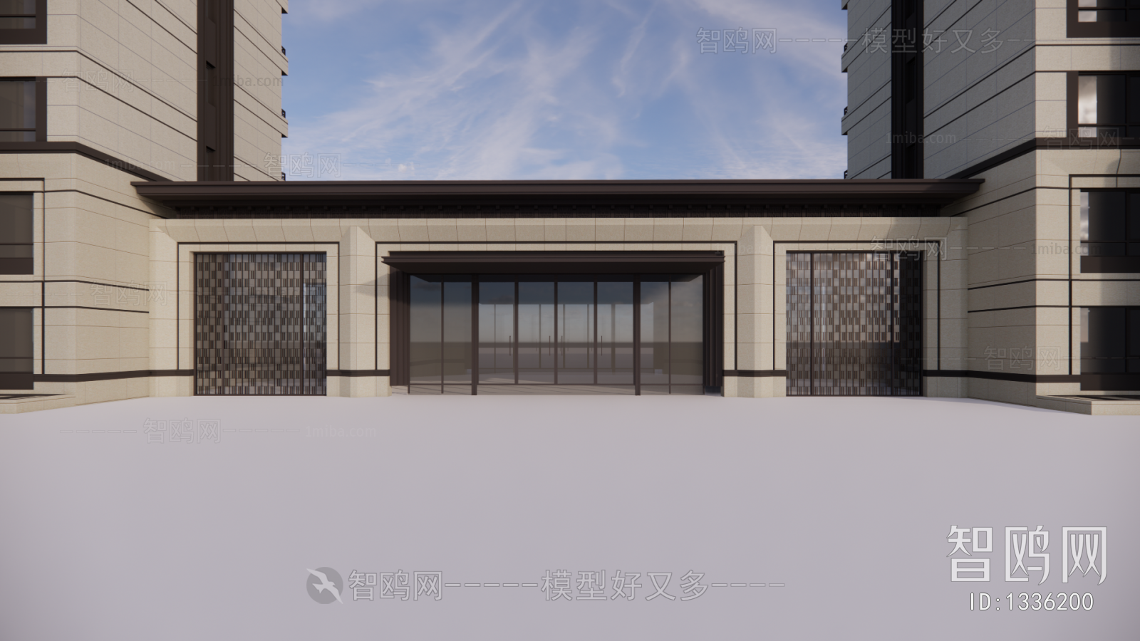 New Chinese Style Building Appearance