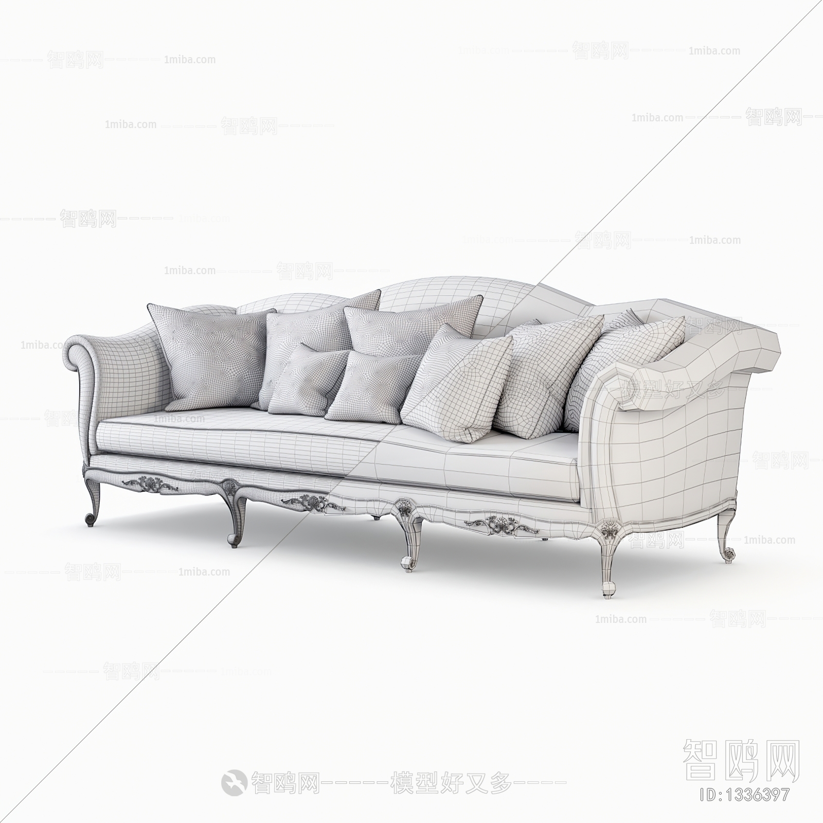 Modern American Style Three-seat Sofa