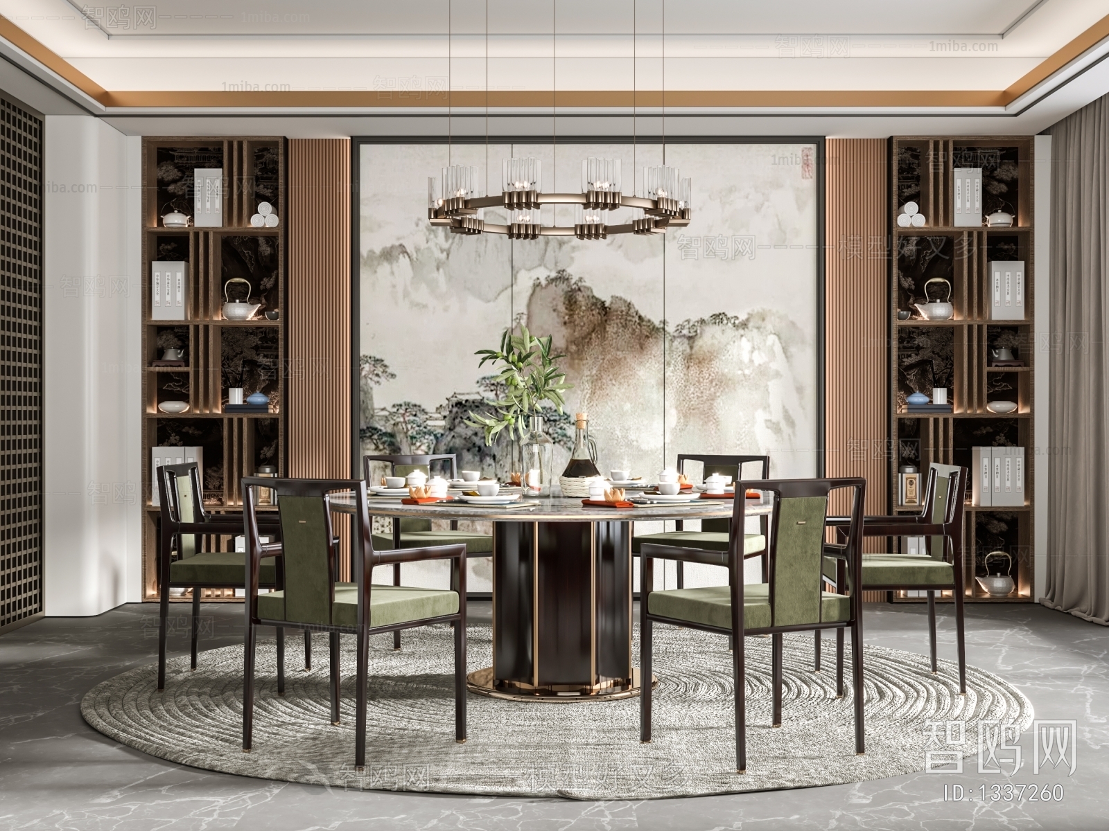 New Chinese Style Dining Room