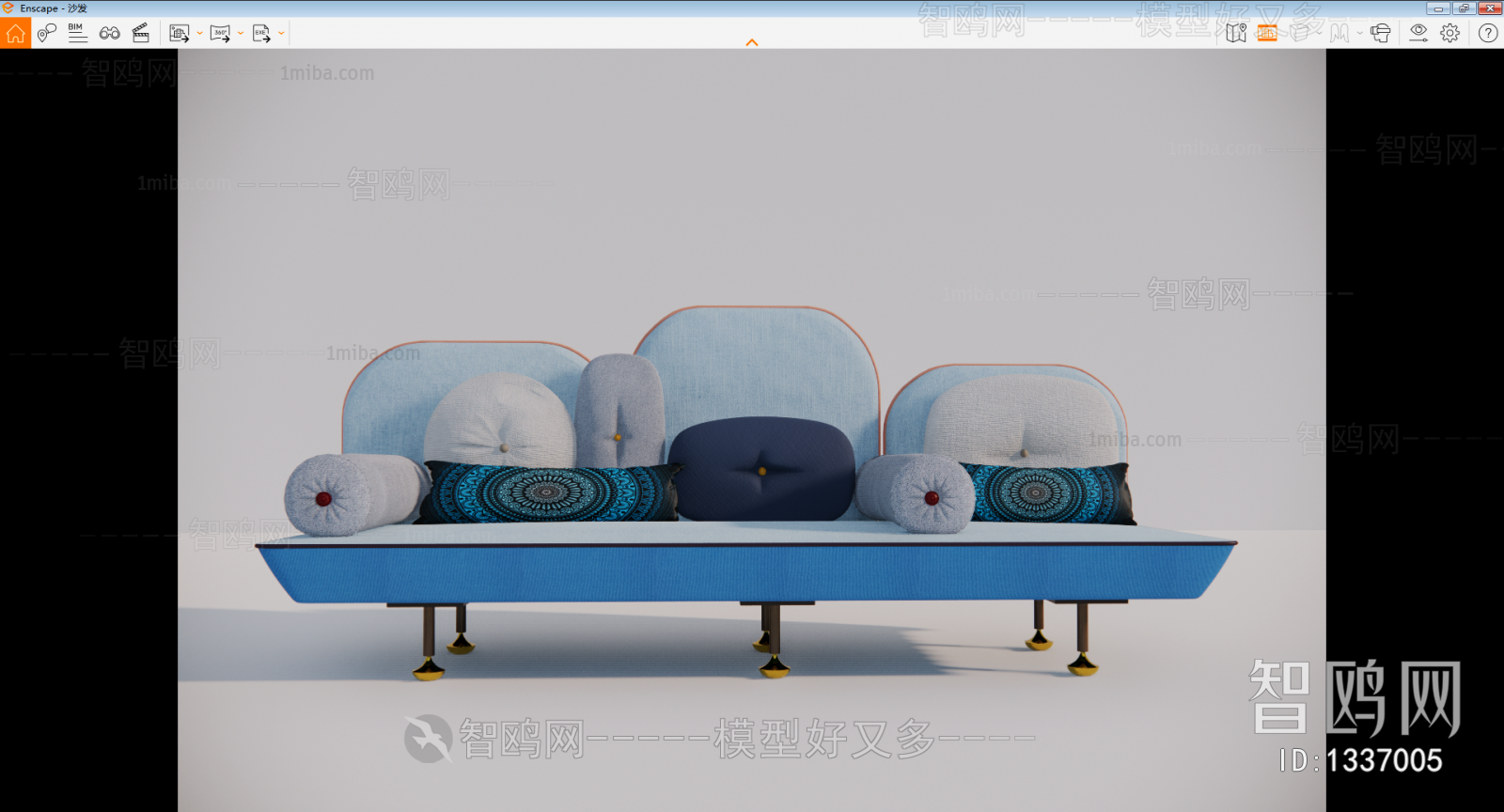 Modern Three-seat Sofa