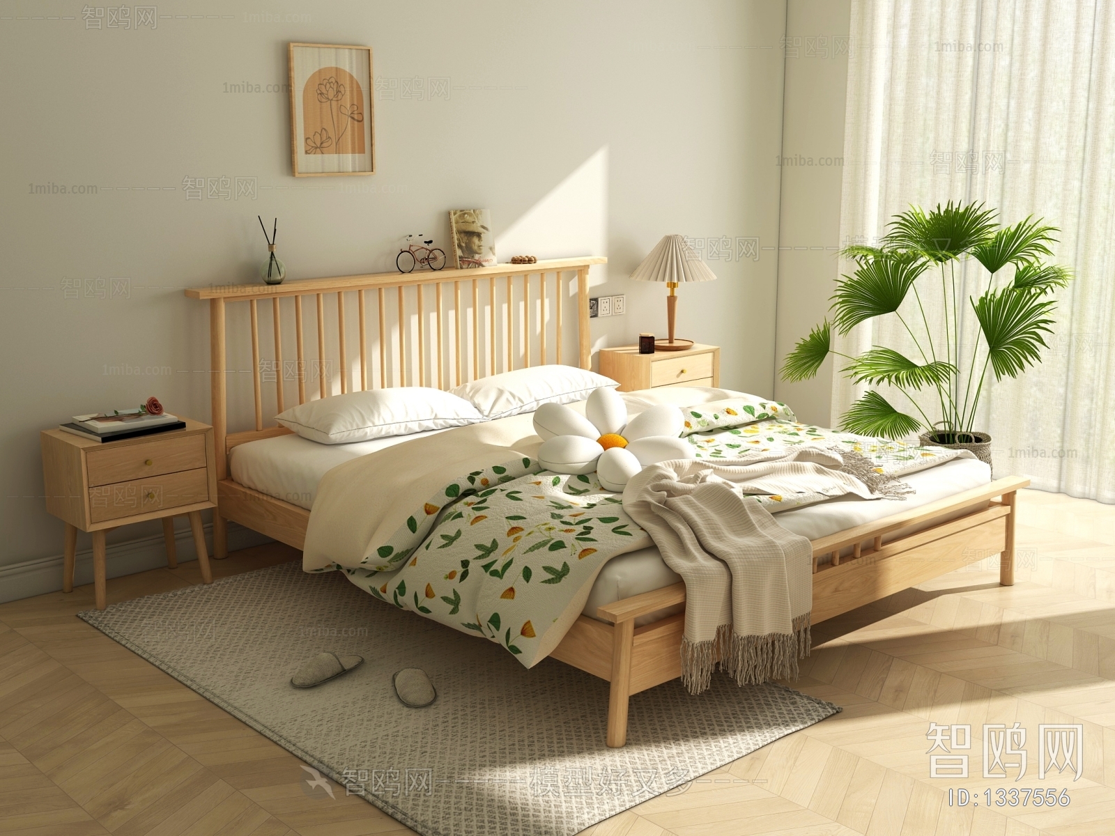 Nordic Style Double Bed