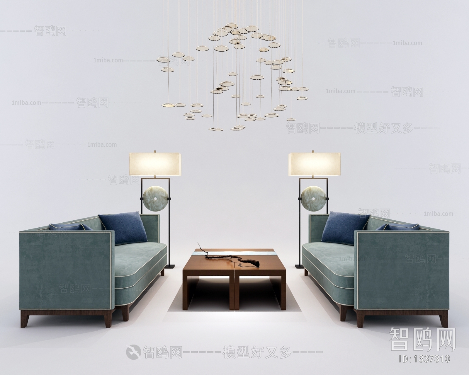 New Chinese Style Sofa Combination