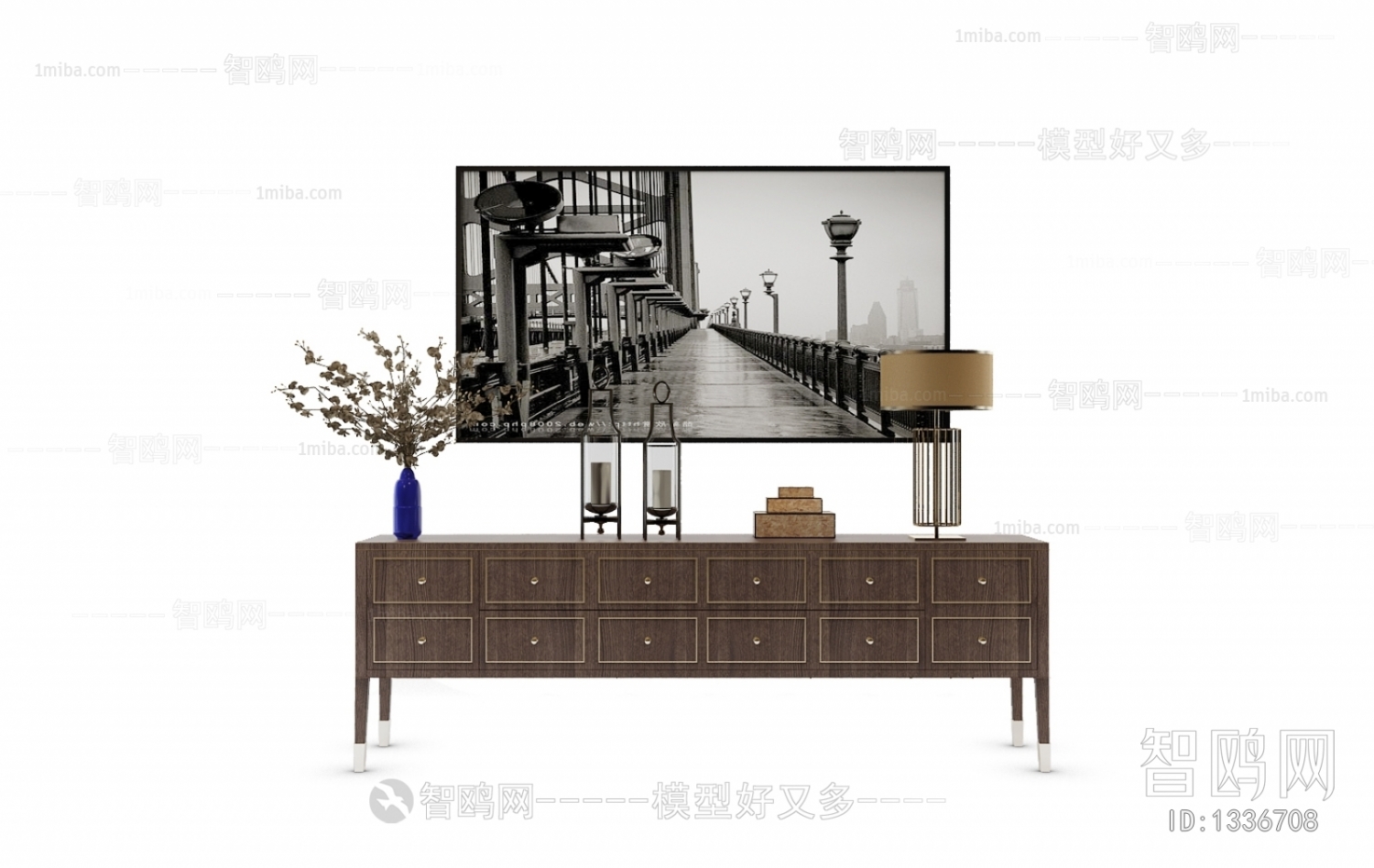 New Chinese Style TV Cabinet