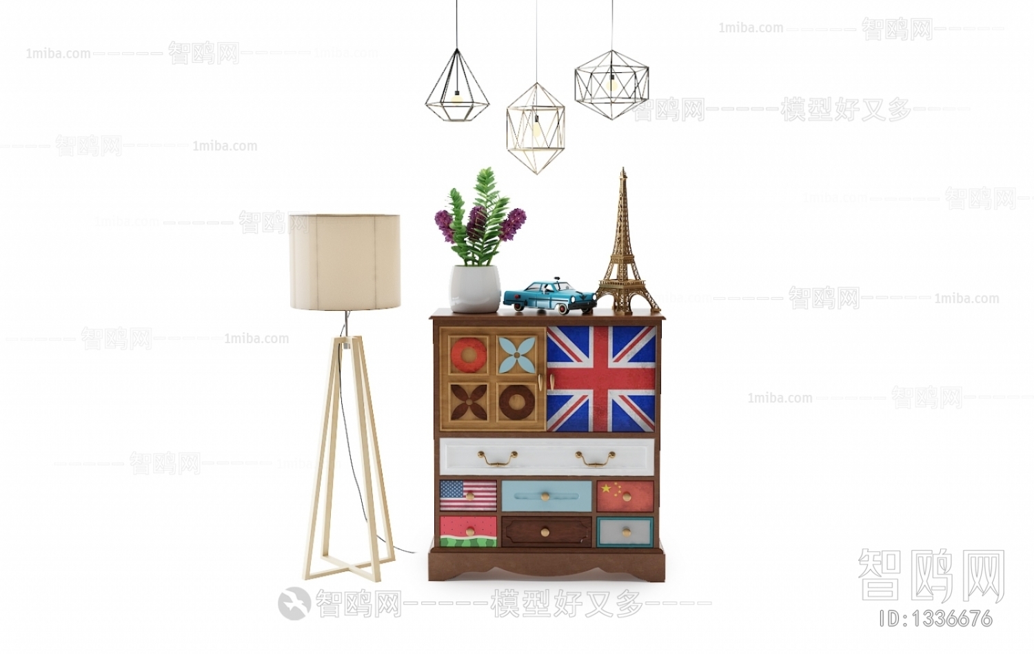 American Style Decorative Cabinet