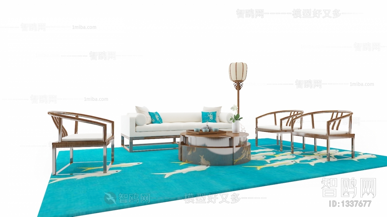 New Chinese Style Sofa Combination