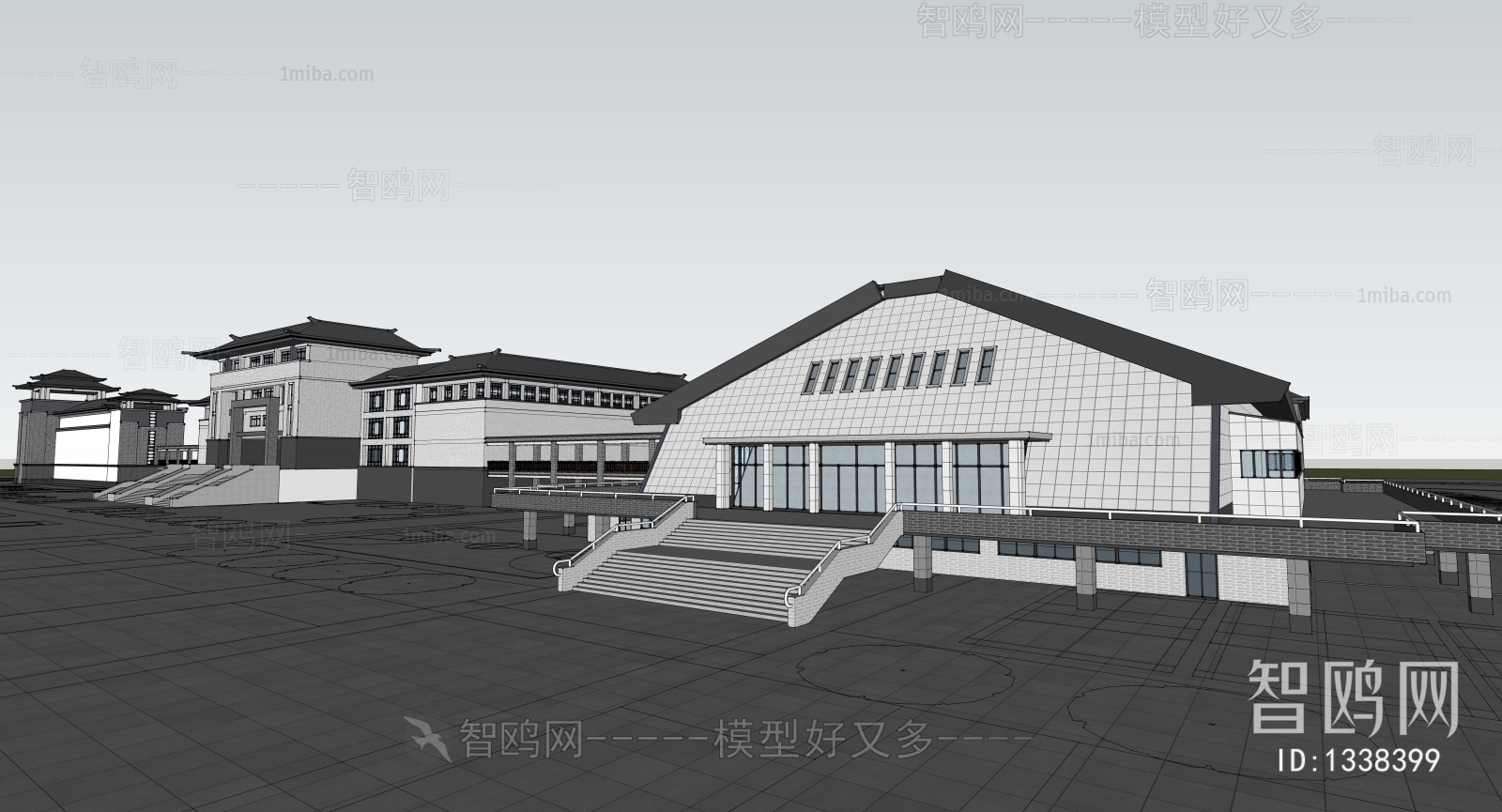 New Chinese Style Building Appearance