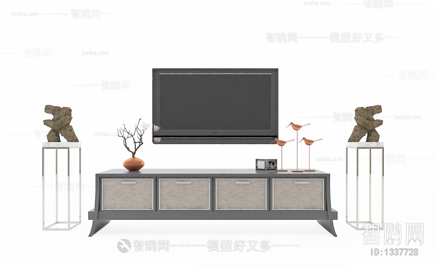 New Chinese Style TV Cabinet