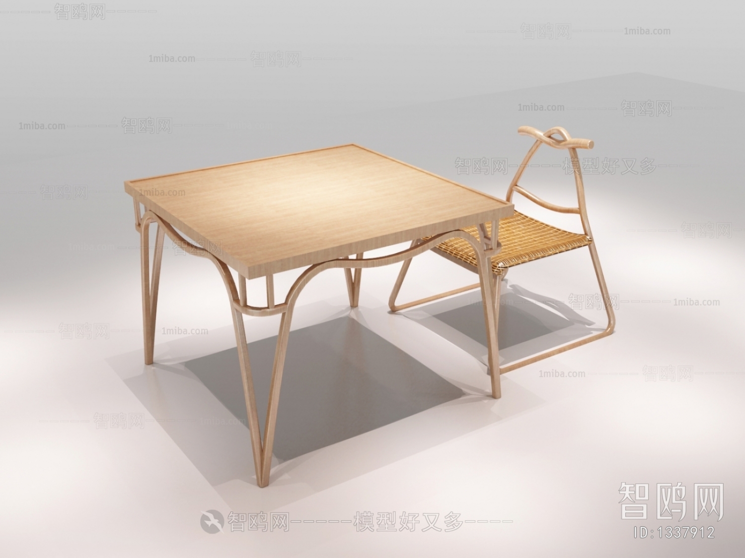 日式原木风 休闲桌椅