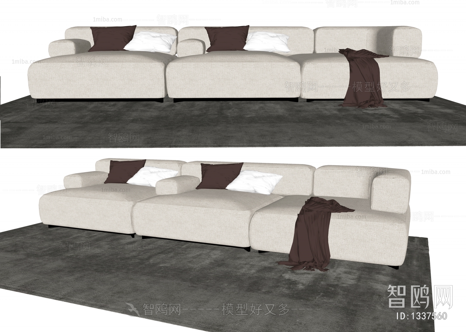 Modern Three-seat Sofa