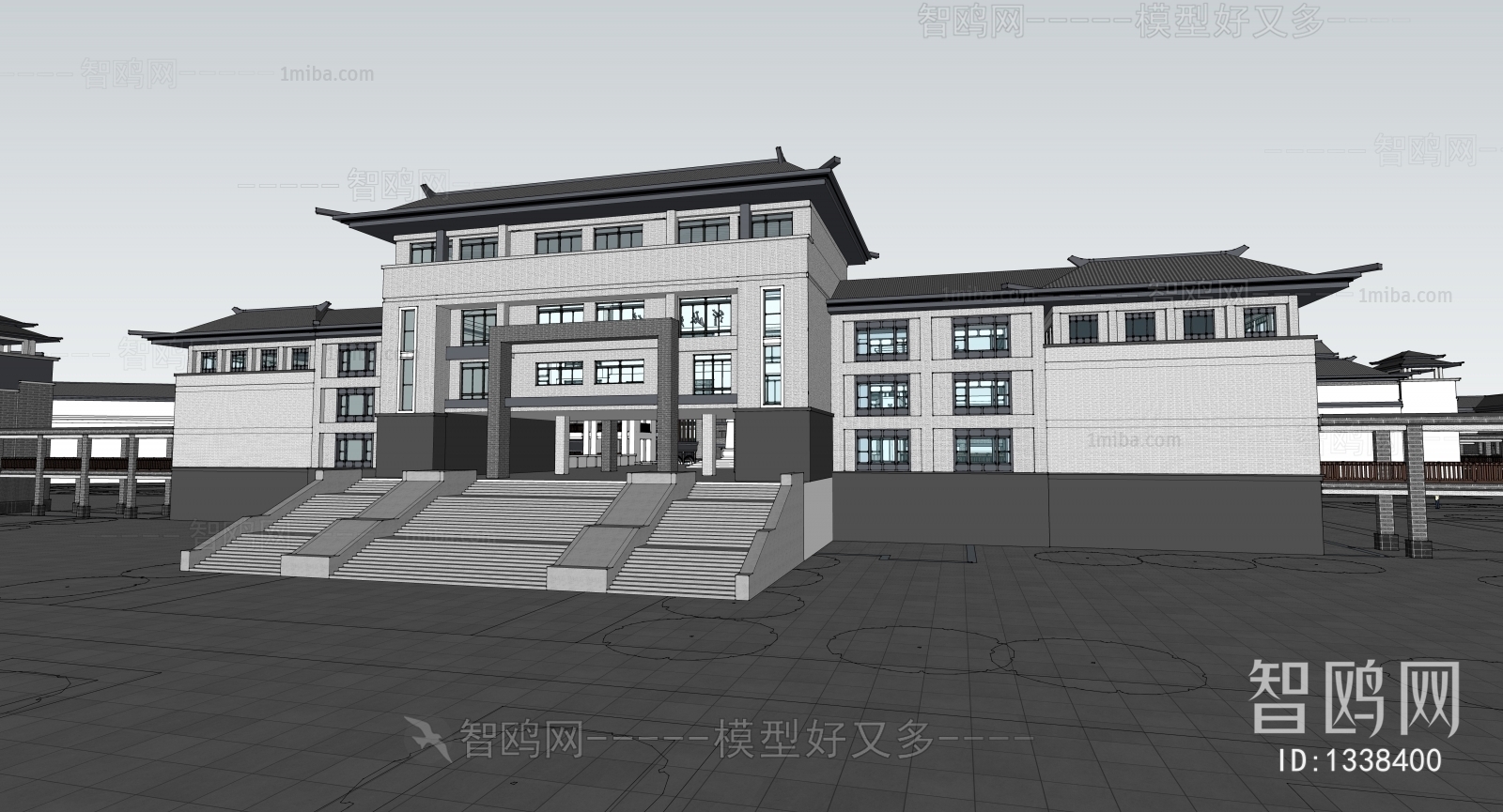 New Chinese Style Building Appearance