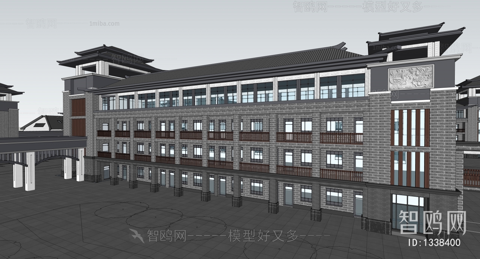 New Chinese Style Building Appearance