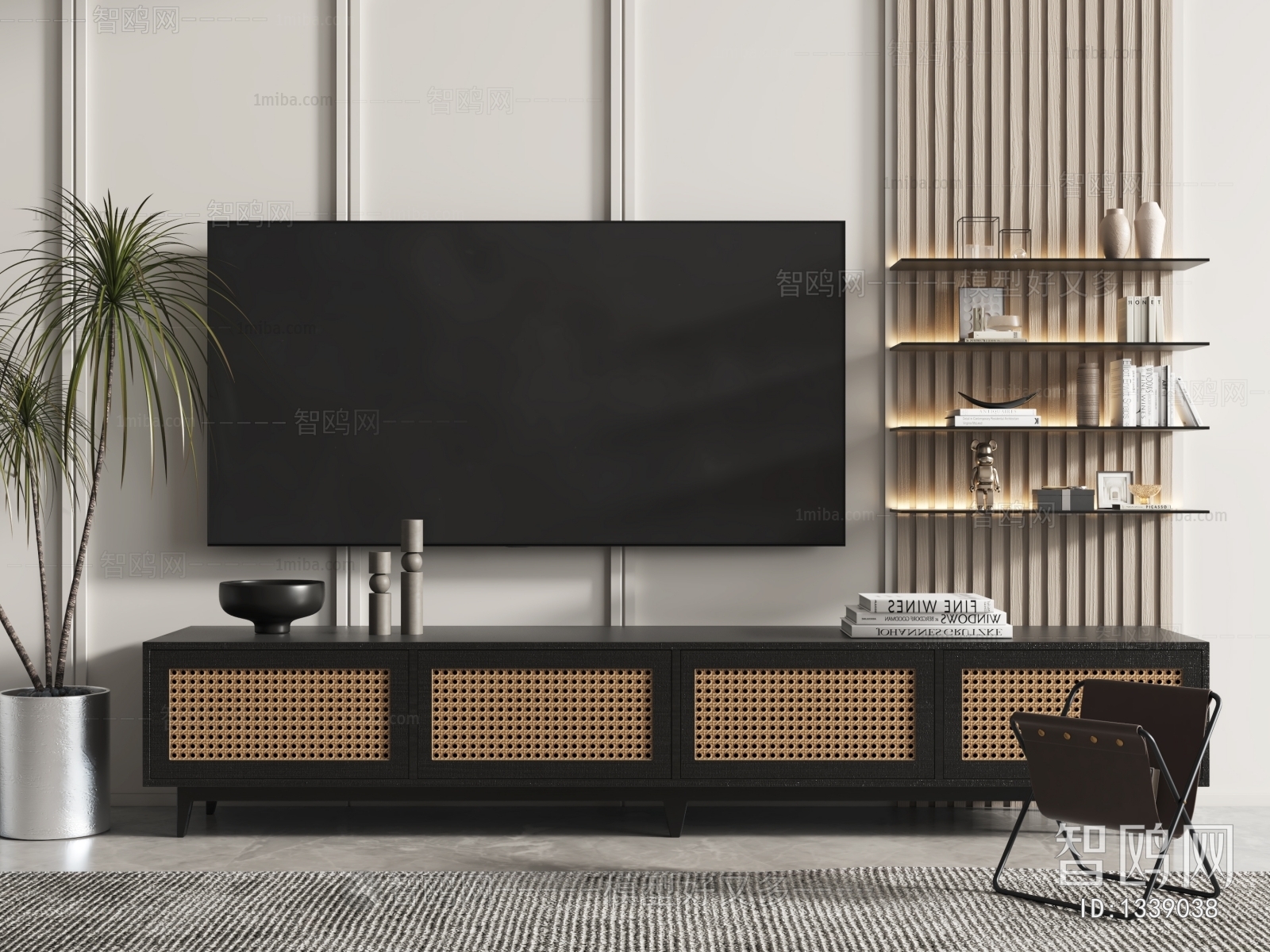 Nordic Style Wabi-sabi Style TV Cabinet
