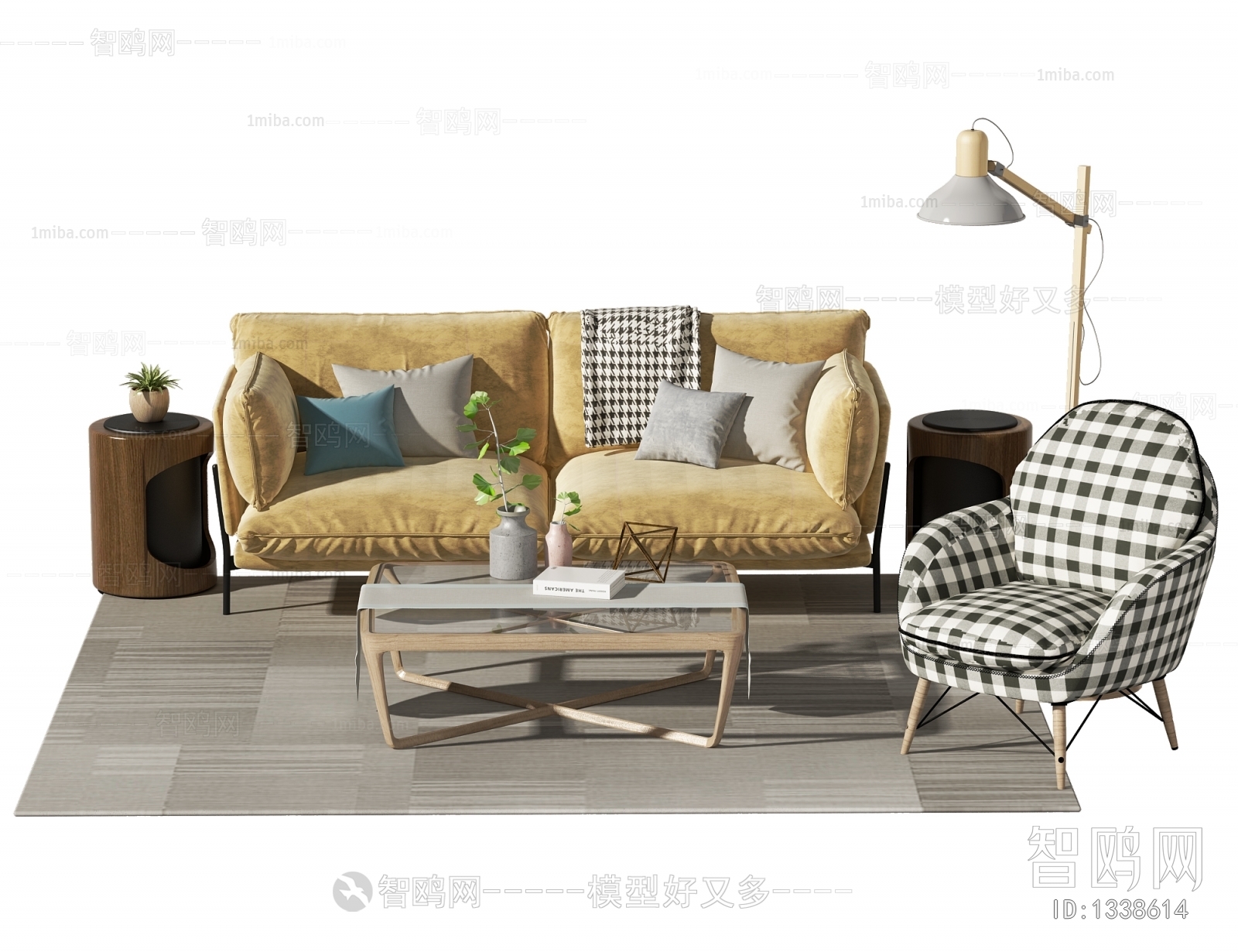 Nordic Style Sofa Combination