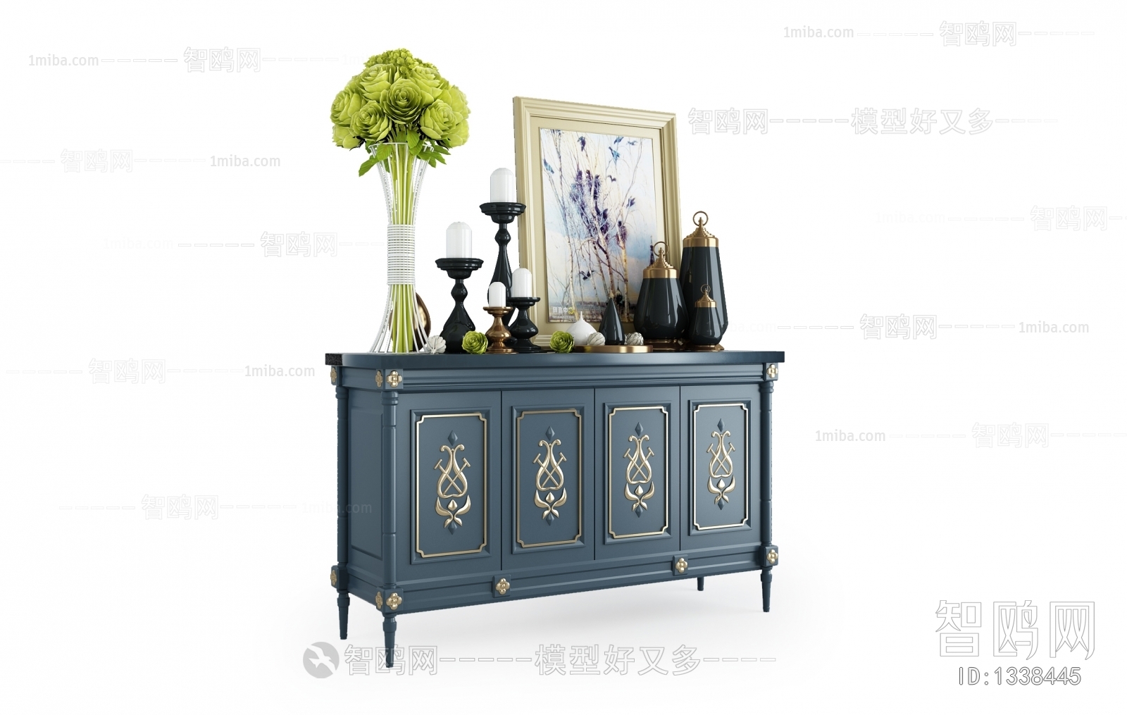 American Style Simple European Style Side Cabinet/Entrance Cabinet