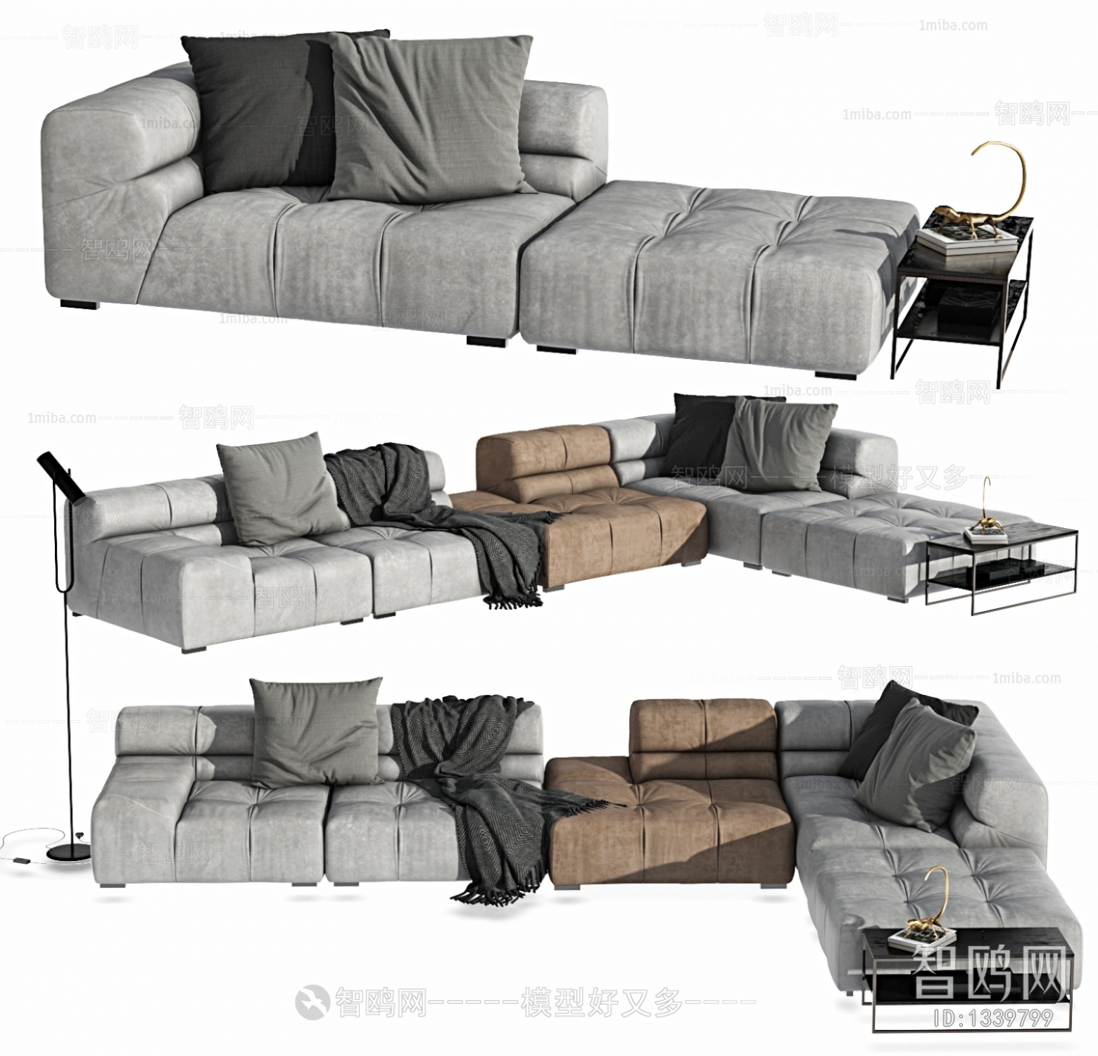 Modern Multi Person Sofa