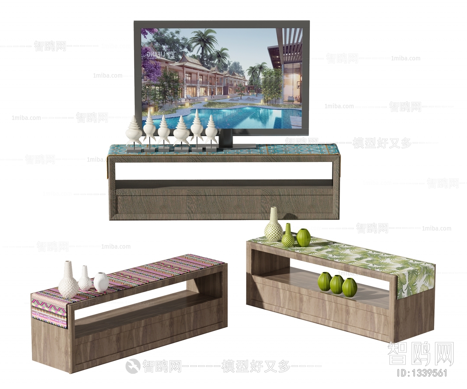 New Chinese Style TV Cabinet