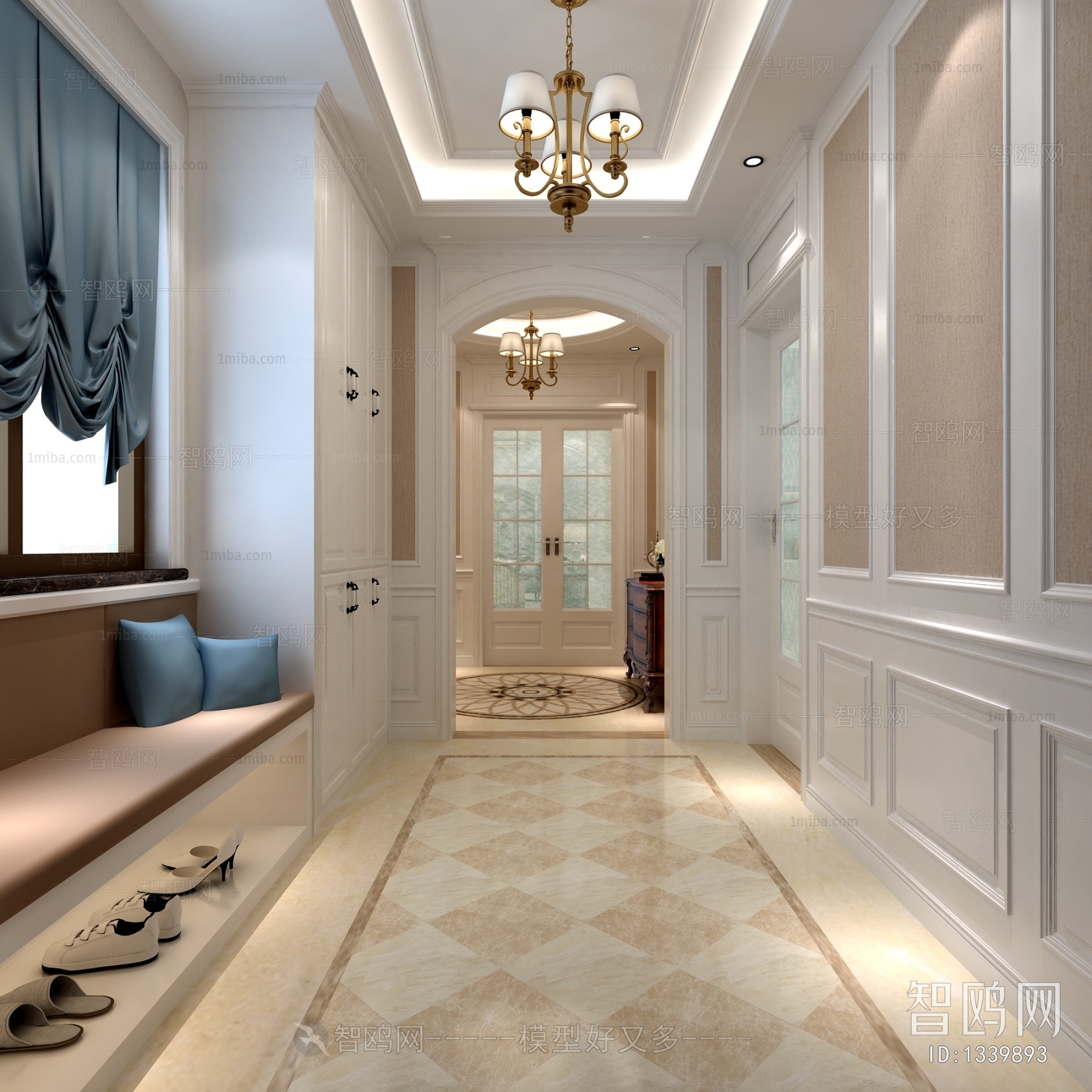 Simple European Style Hallway