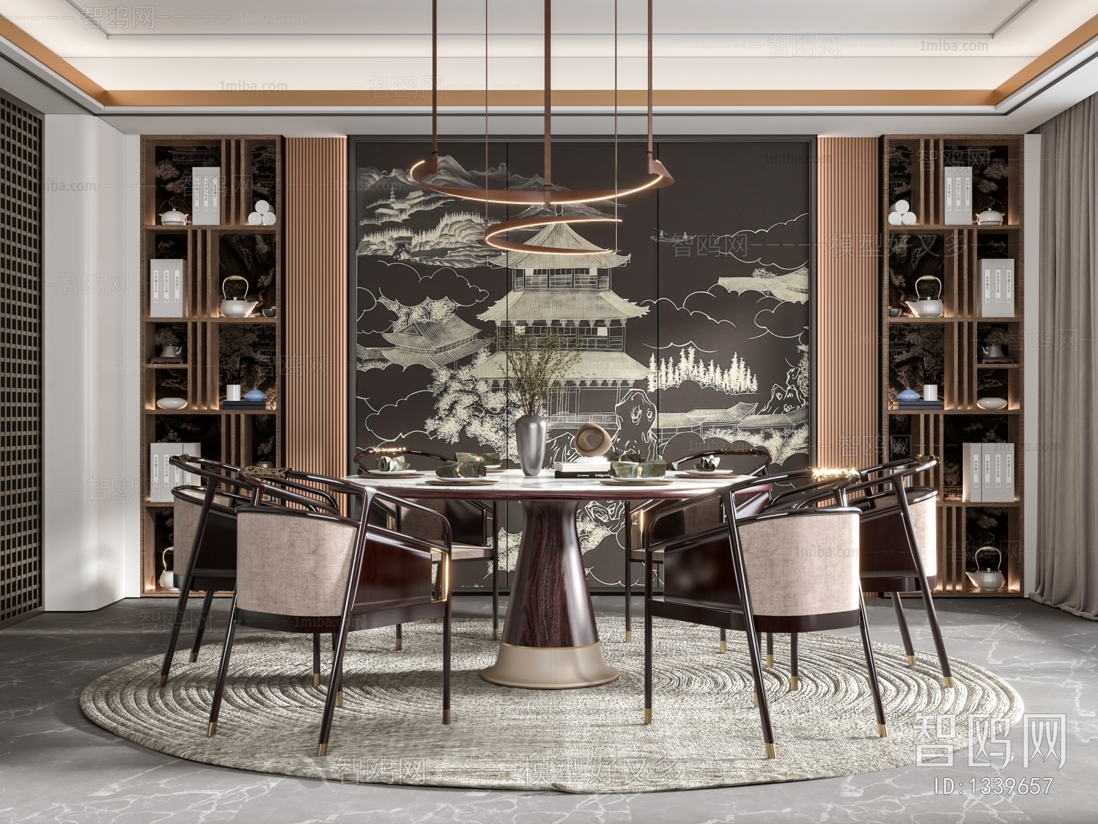 New Chinese Style Dining Room