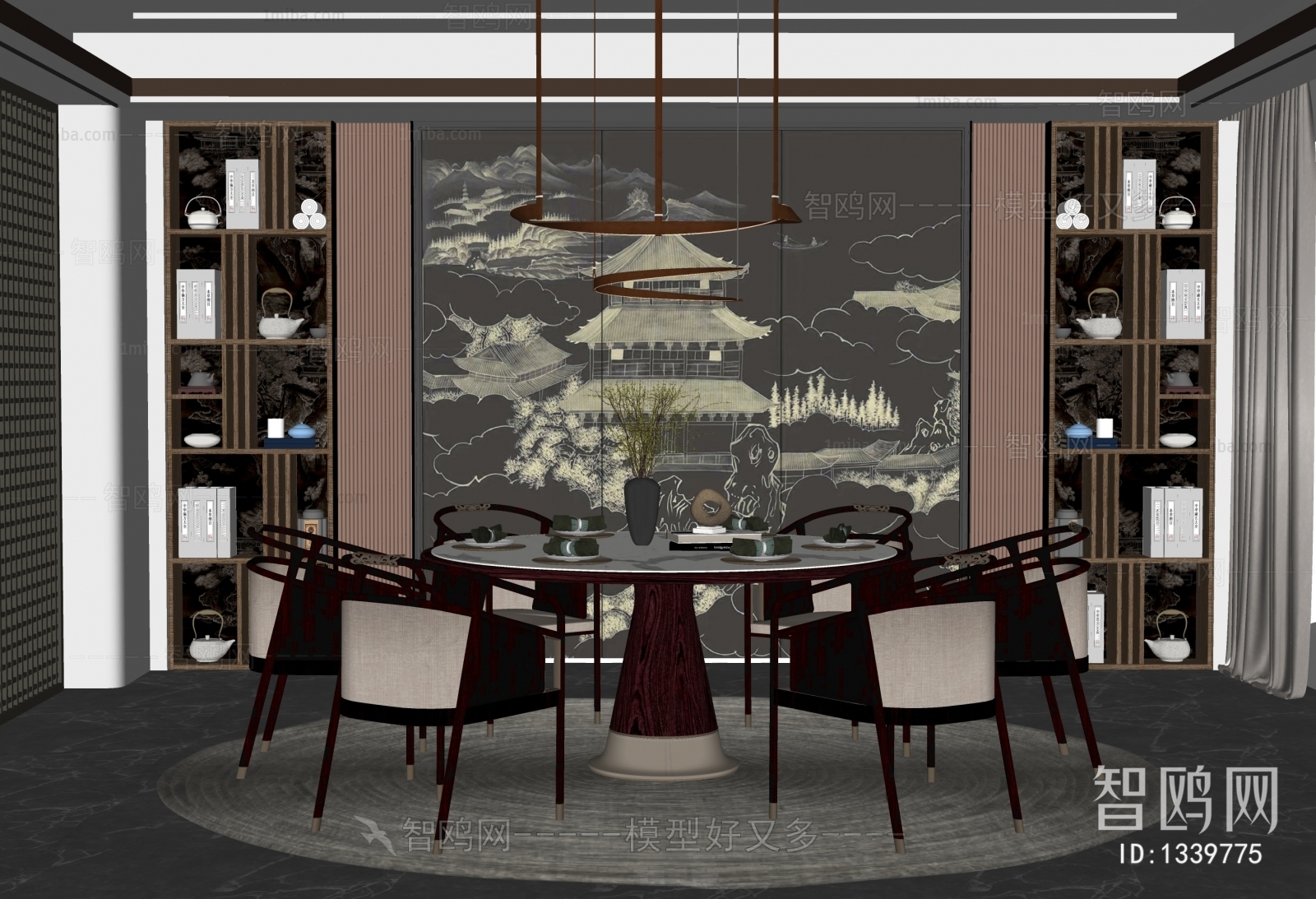 New Chinese Style Dining Room