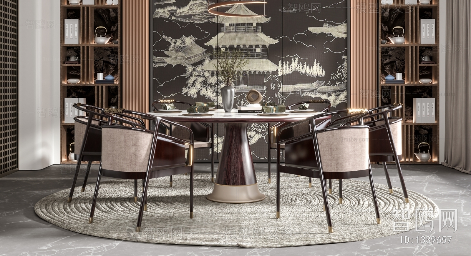 New Chinese Style Dining Room