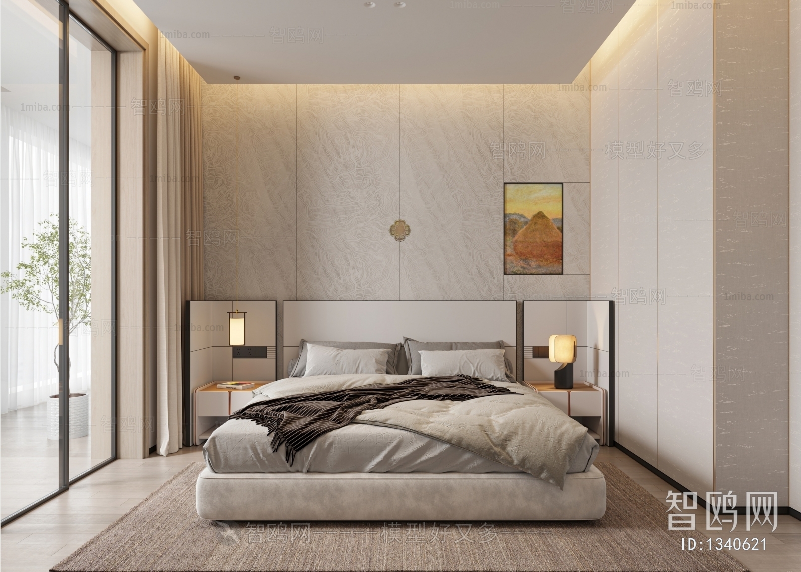 New Chinese Style Bedroom