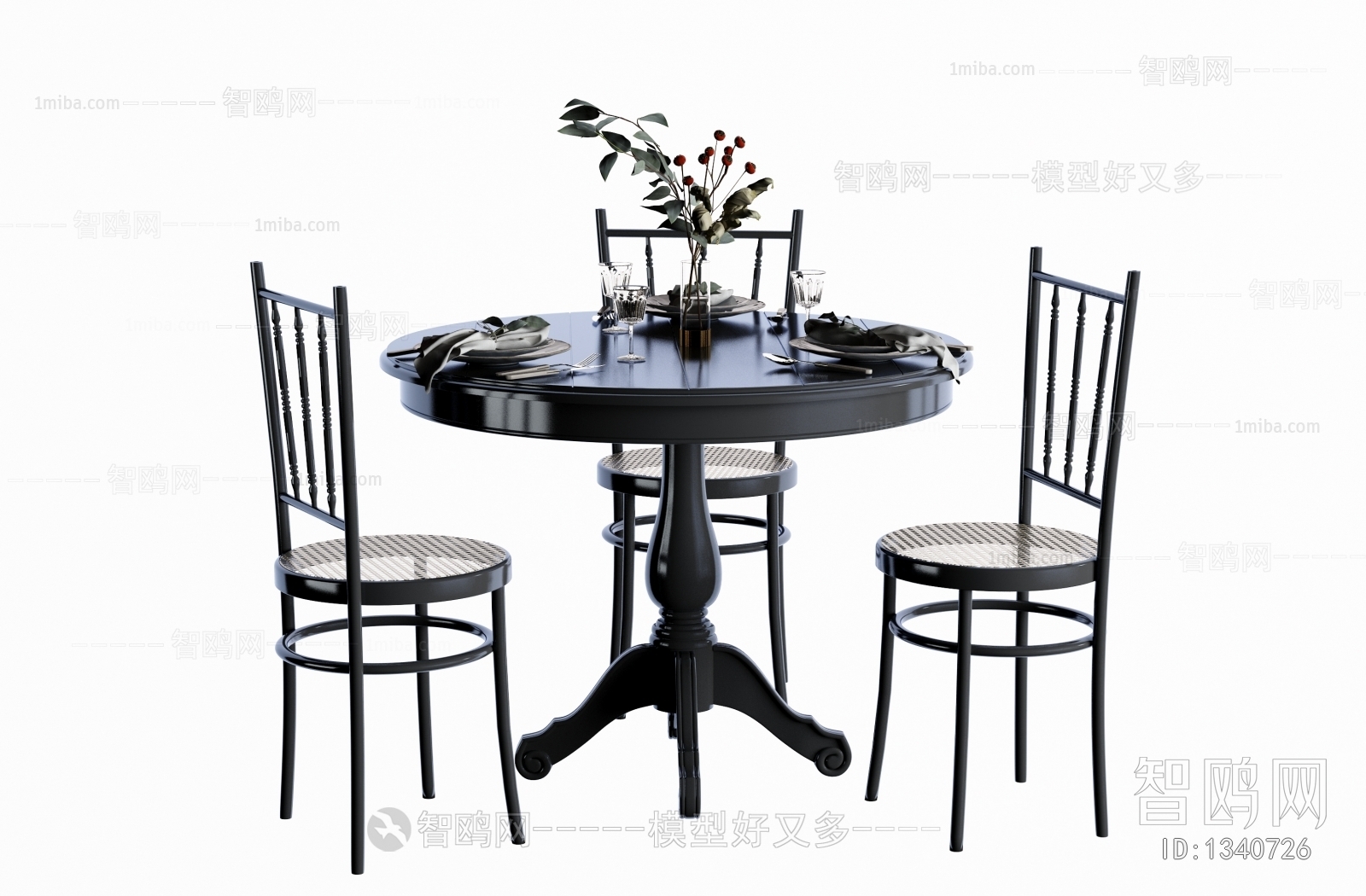 复古美式餐桌椅