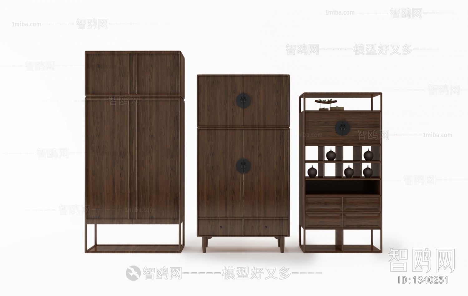 New Chinese Style Decorative Cabinet