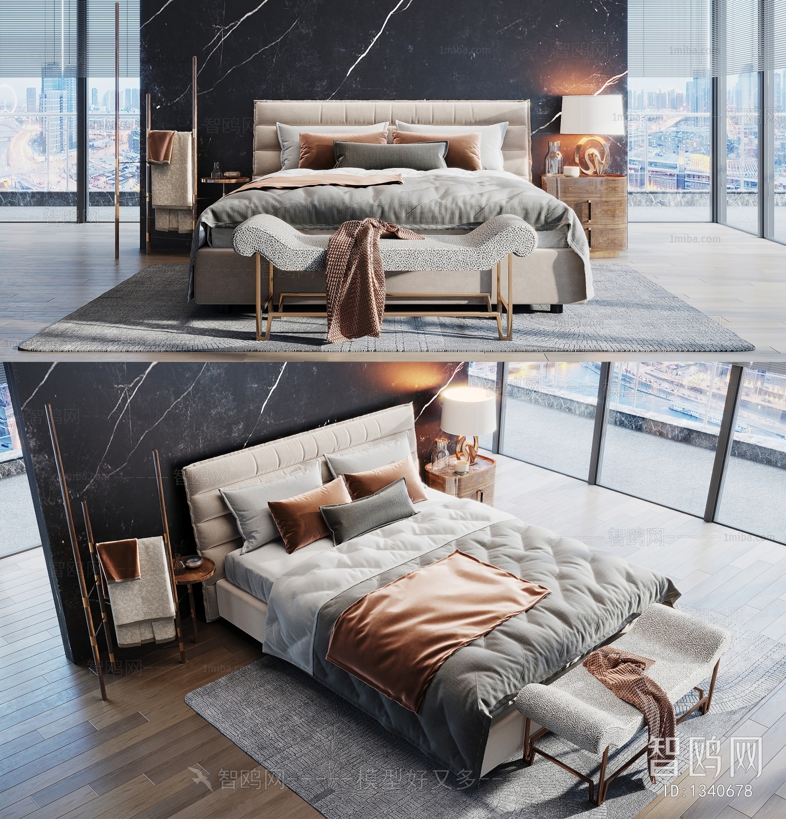 Modern Double Bed