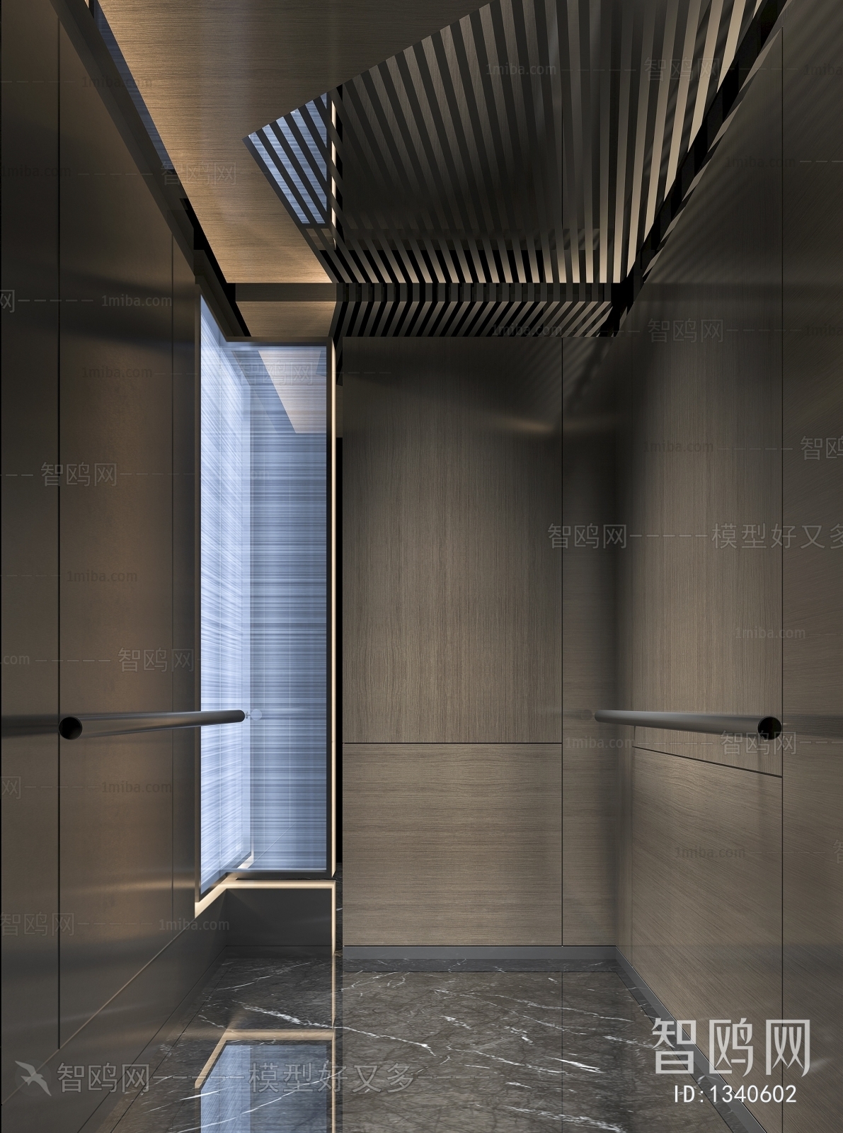 现代酒店电梯轿厢